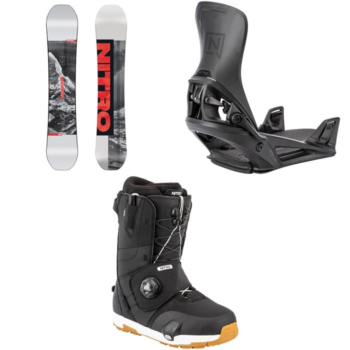 Nitro - Prime Raw Snowboard + Step On Snowboard Bindings + Venture Step On TLS Snowboard Boots 2026