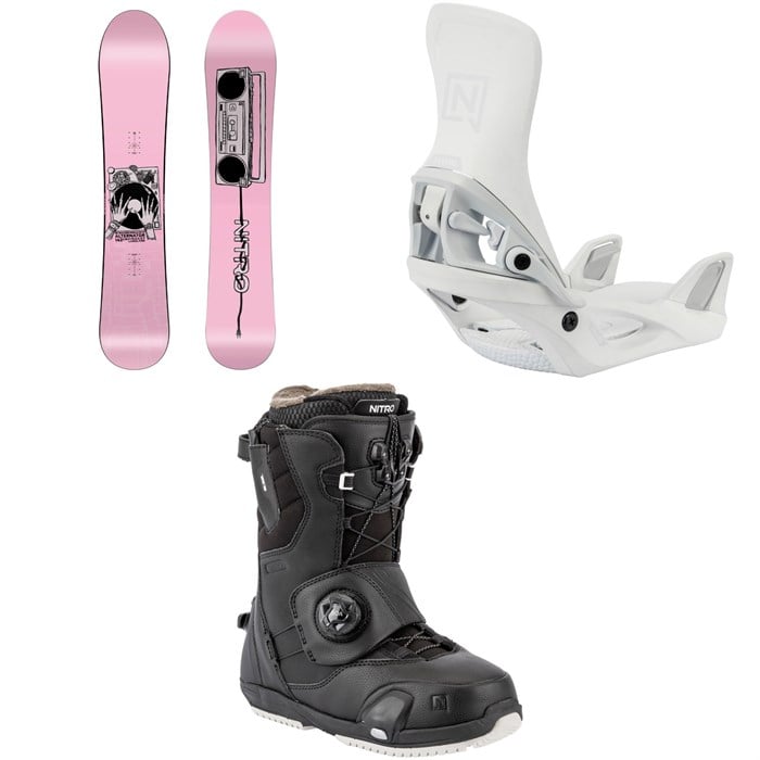 Nitro - Alternator x Hailey Snowboard + Step On Snowboard Bindings + Cave Step On TLS Snowboard Boots - Women's 2026
