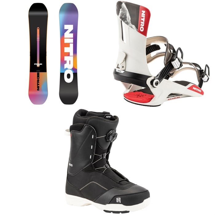 Nitro - Nitro Prime Chroma Cam-Out Snowboard + Rambler Snowboard Bindings + Tangent Boa Snowboard Boots 2026