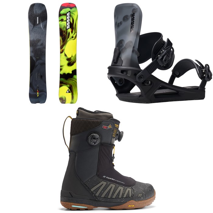 K2 - Alchemist Snowboard + Program Snowboard Bindings + Orton Snowboard Boots 2026