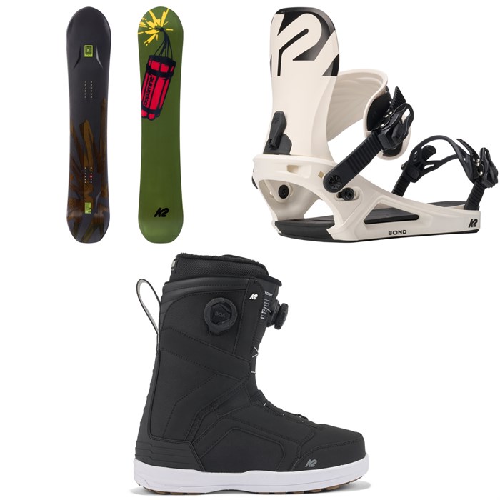 K2 - Antidote Snowboard + Bond Snowboard Bindings + Boundary Snowboard Boots 2026