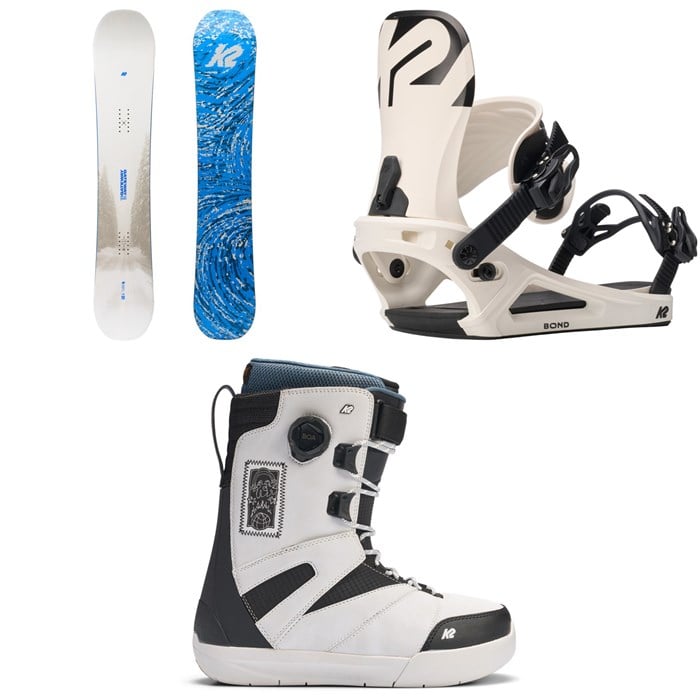 K2 - K2 Gateway Pop Snowboard + Bond Snowboard Bindings + Overdraft Snowboard Boots 2026