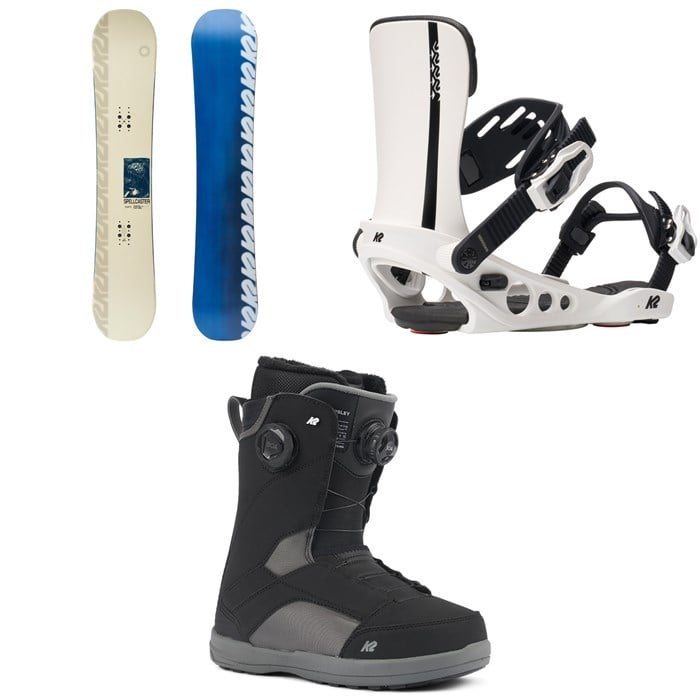 K2 - K2 Spellcaster Snowboard + Meridian Snowboard Bindings + Kinsley Snowboard Boots - Women's 2026