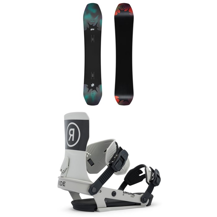 Ride - Ride Deep Fake Snowboard + Drone Snowboard Bindings 2026