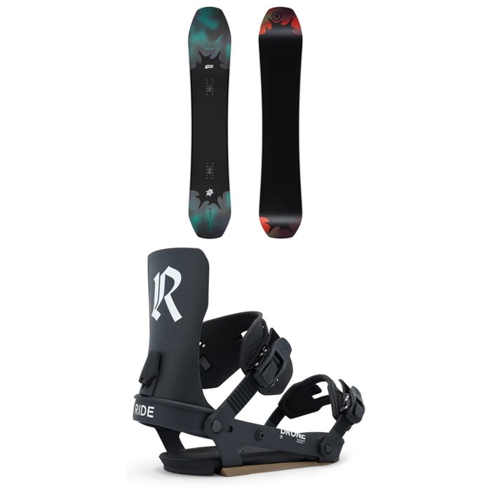 Ride - Deep Fake Snowboard + Drone Snowboard Bindings - Women's 2026