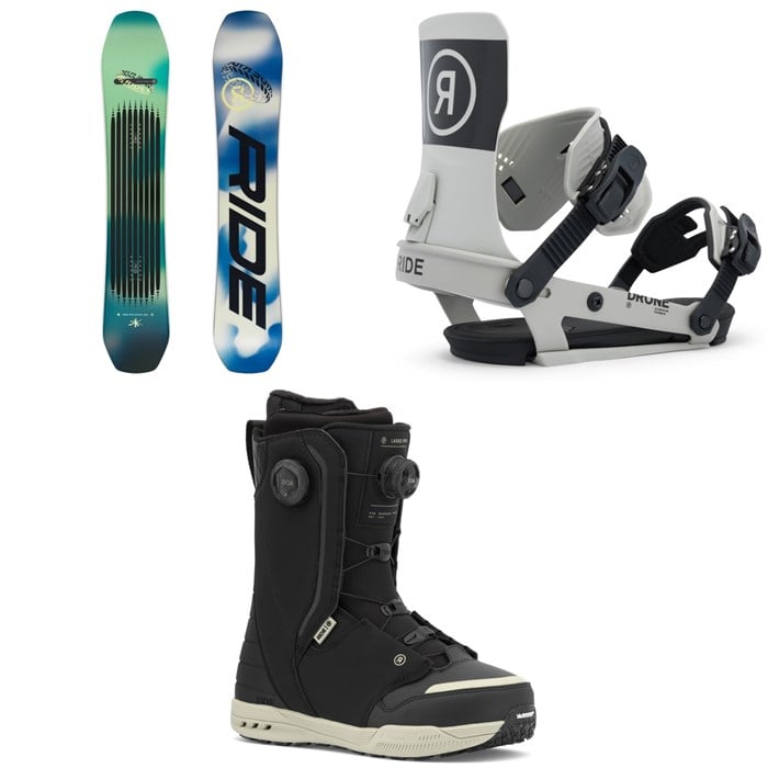 Ride - Ride Moderator Snowboard + Drone Snowboard Bindings + Lasso Pro Snowboard Boots 2026