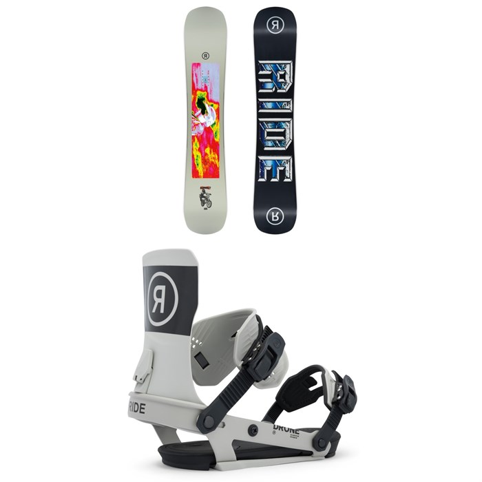 Ride - Ride Burnout Snowboard + Drone Snowboard Bindings 2026