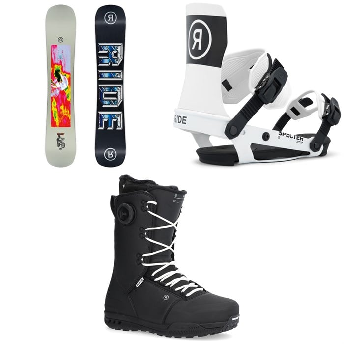 Ride - Ride Burnout Snowboard + Specter Snowboard Bindings + Fuse Snowboard Boots 2026