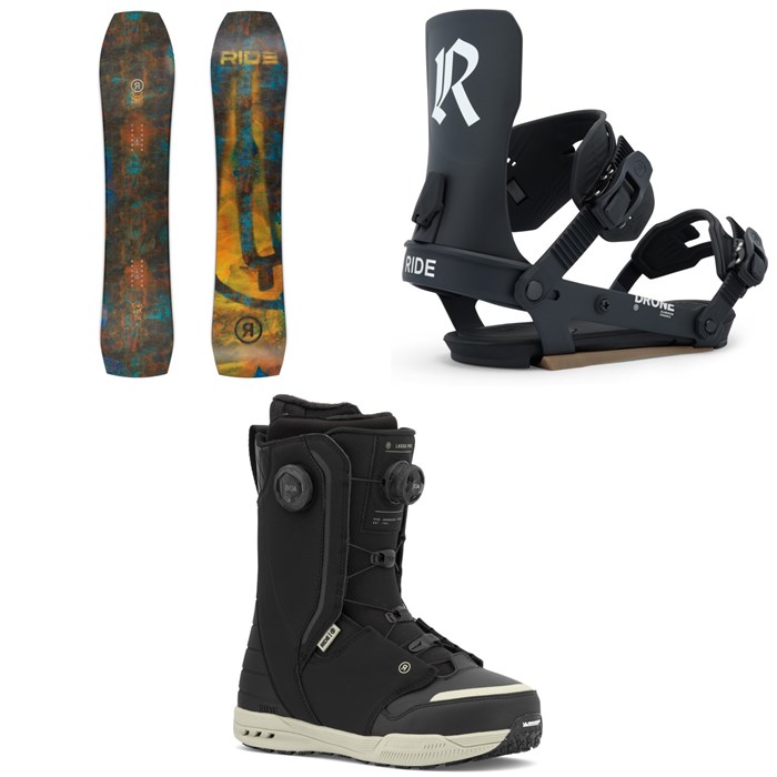 Ride - Warpig Snowboard + Drone Snowboard Bindings + Lasso Pro Snowboard Boots 2026