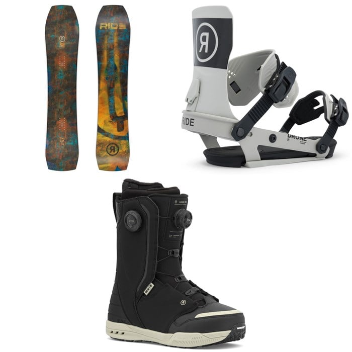 Ride - Ride Warpig Snowboard + Drone Snowboard Bindings + Lasso Pro Snowboard Boots 2026