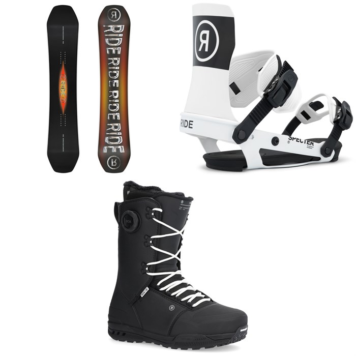 Ride - Benchwarmer Snowboard + Specter Snowboard Bindings + Fuse Snowboard Boots 2026