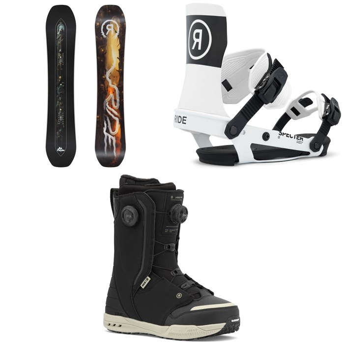 Ride - Shadowban Snowboard + Specter Snowboard Bindings + Lasso Pro Snowboard Boots 2026