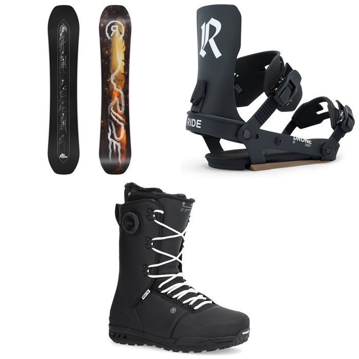 Ride - Shadowban Snowboard + Drone Snowboard Bindings + Fuse Snowboard Boots 2026
