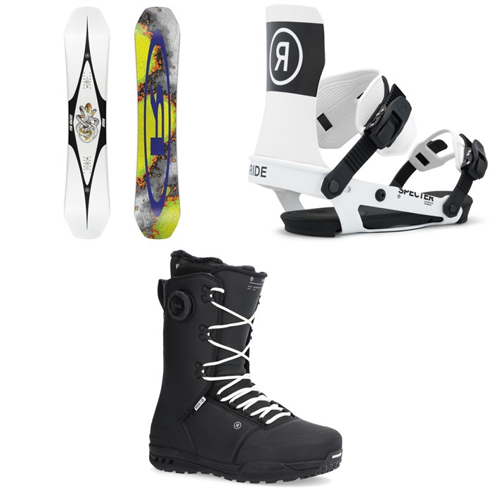 Ride - Zero Snowboard + Specter Snowboard Bindings + Fuse Snowboard Boots 2026