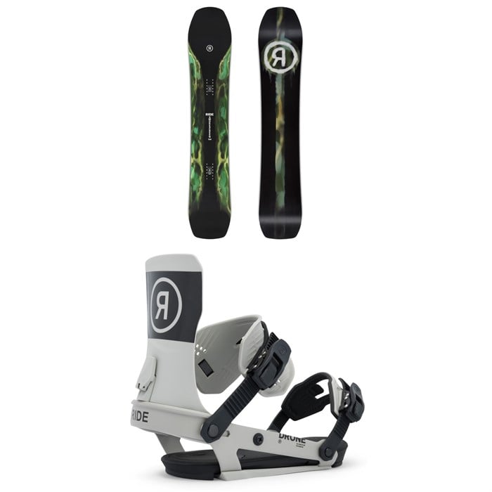 Ride - Ride Smokescreen Snowboard + Drone Snowboard Bindings 2026