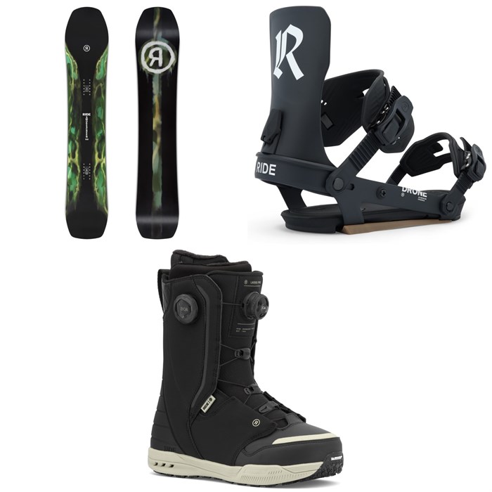Ride - Smokescreen Snowboard + Drone Snowboard Bindings + Lasso Pro Snowboard Boots 2026