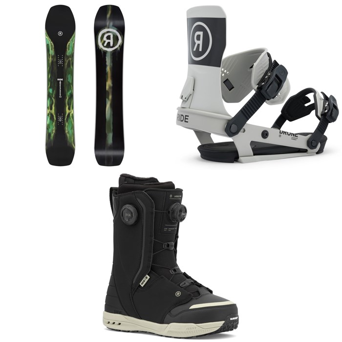 Ride - Ride Smokescreen Snowboard + Drone Snowboard Bindings + Lasso Pro Snowboard Boots 2026