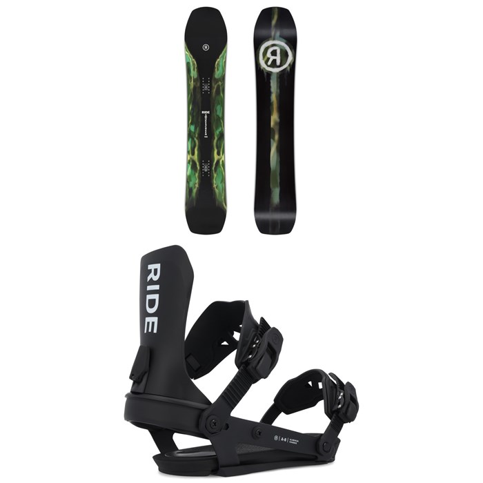 Ride - Smokescreen Snowboard + A-8 Snowboard Bindings 2026