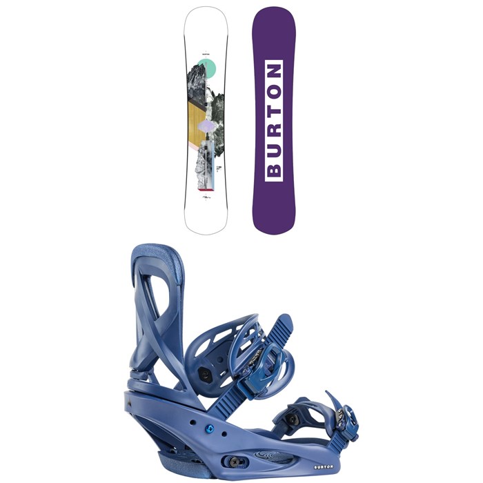 Burton - Burton Hideaway Snowboard + Scribe Snowboard Bindings - Women's 2026