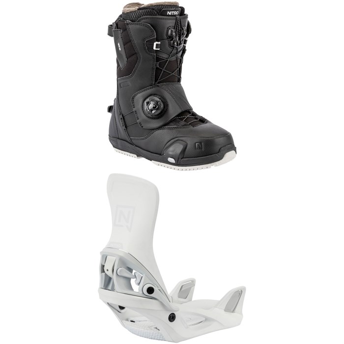 Nitro - Nitro Cave Step On TLS Snowboard Boots + Step On Snowboard Bindings - Women's 2026