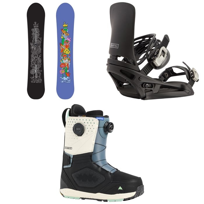 Burton - Burton Counterbalance Snowboard + Cartel EST Snowboard Bindings + Photon Boa Snowboard Boots 2026