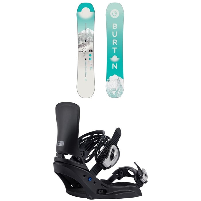 Burton - Burton Feelgood Flying V Snowboard + Lexa EST Snowboard Bindings - Women's 2026