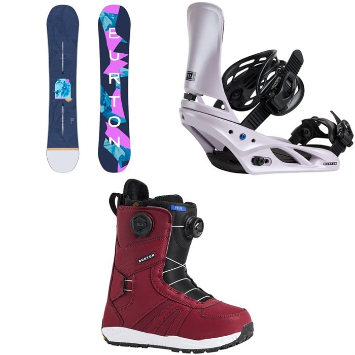 Burton - Burton Yeasayer Snowboard + Lexa Snowboard Bindings + Felix Boa Snowboard Boots - Women's 2026