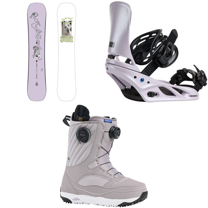 Burton - Good Company Snowboard + Lexa Snowboard Bindings + Limelight Boa Snowboard Boots - Women's 2026