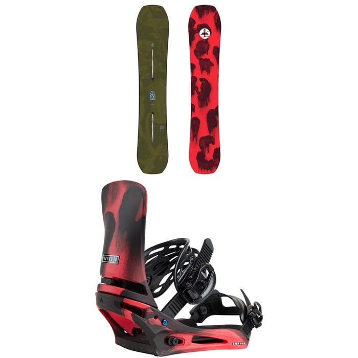 Burton - Burton Family Tree Hometown Hero Snowboard + Cartel X Snowboard Bindings 2026