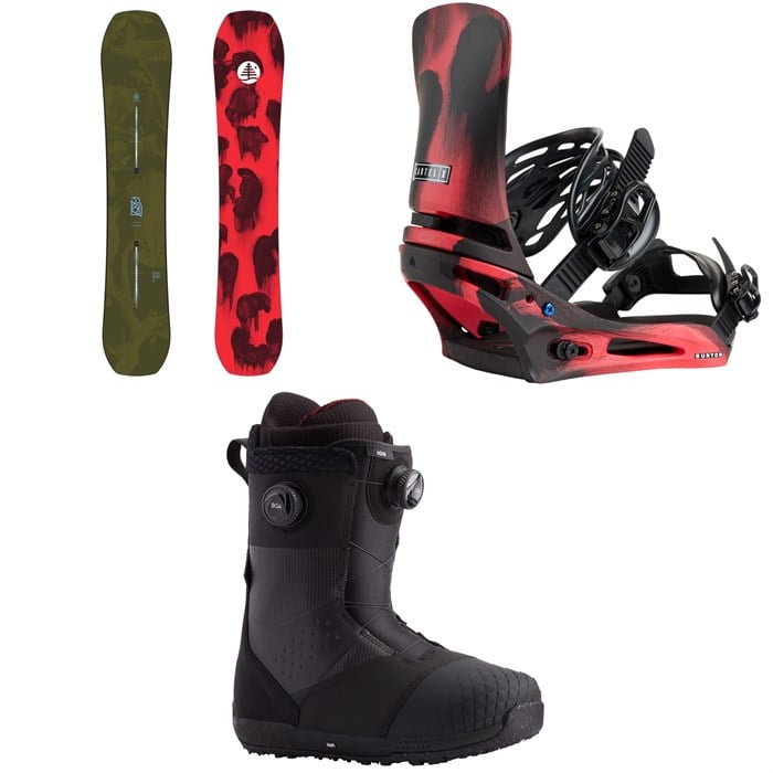 Burton - Family Tree Hometown Hero Snowboard + Cartel X Snowboard Bindings + Ion Boa Snowboard Boots 2026