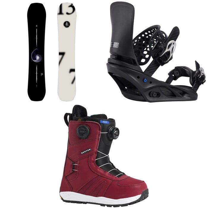 Burton - Family Tree Hometown Hero Snowboard + Lexa X Snowboard Bindings + Felix Boa Snowboard Boots - Women's 2026