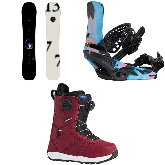 Burton - Burton Family Tree Hometown Hero Snowboard + Lexa X Snowboard Bindings + Felix Boa Snowboard Boots - Women's 2026