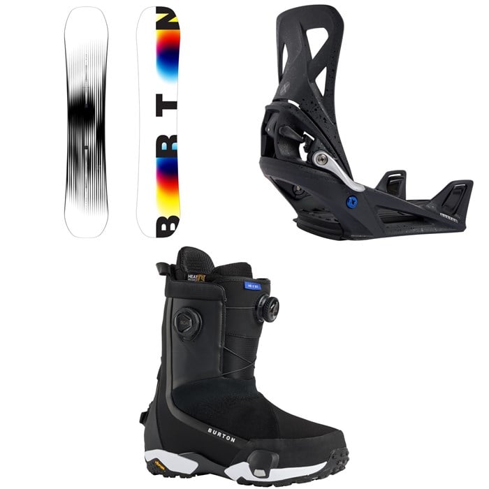 Burton - Custom X Snowboard + Step On X Snowboard Bindings + Highshot X Step On Snowboard Boots 2026