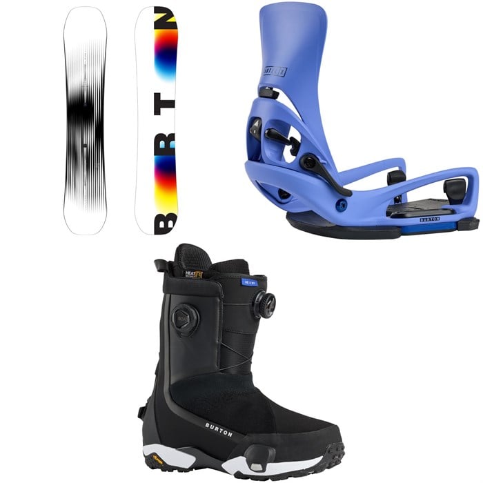 Burton - Burton Custom X Snowboard + Step on Cartel X EST Snowboard Bindings + Highshot X Step On Snowboard Boots 2026