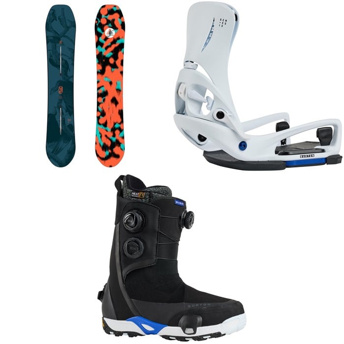 Burton - Burton Family Tree High Fidelity Snowboard + Step On Genesis EST Snowboard Bindings + Waverange Step On X Pro Snowboard Boots 2026