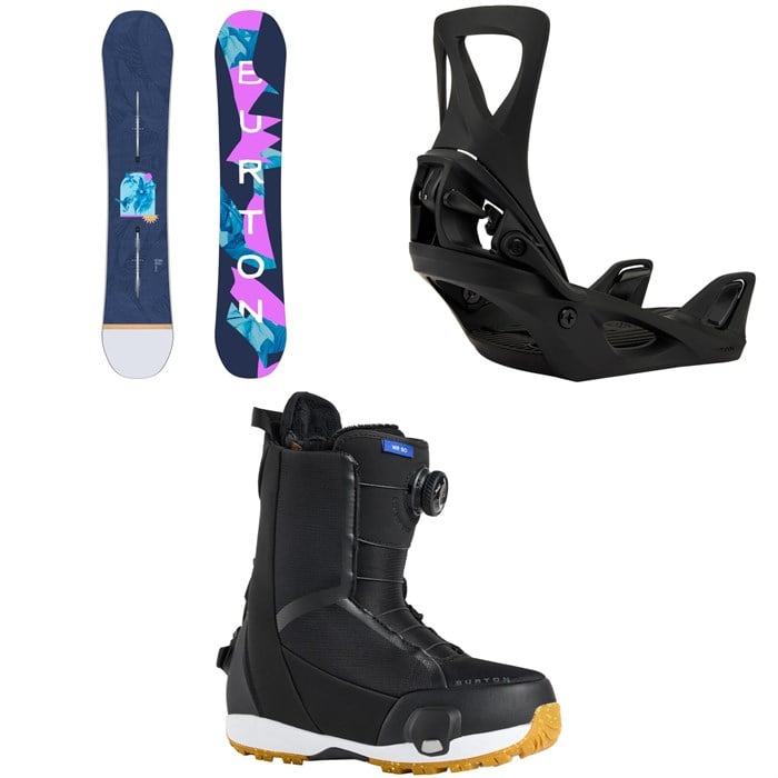 Burton - Burton Yeasayer Snowboard + Step On Snowboard Bindings + Waverange Step On Snowboard Boots - Women's 2026