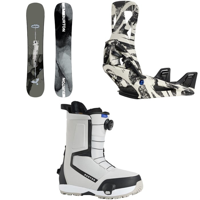 Burton - Burton Instigator PurePop Camber Snowboard + Step On Snowboard Bindings + Highshot Step On Snowboard Boots 2026