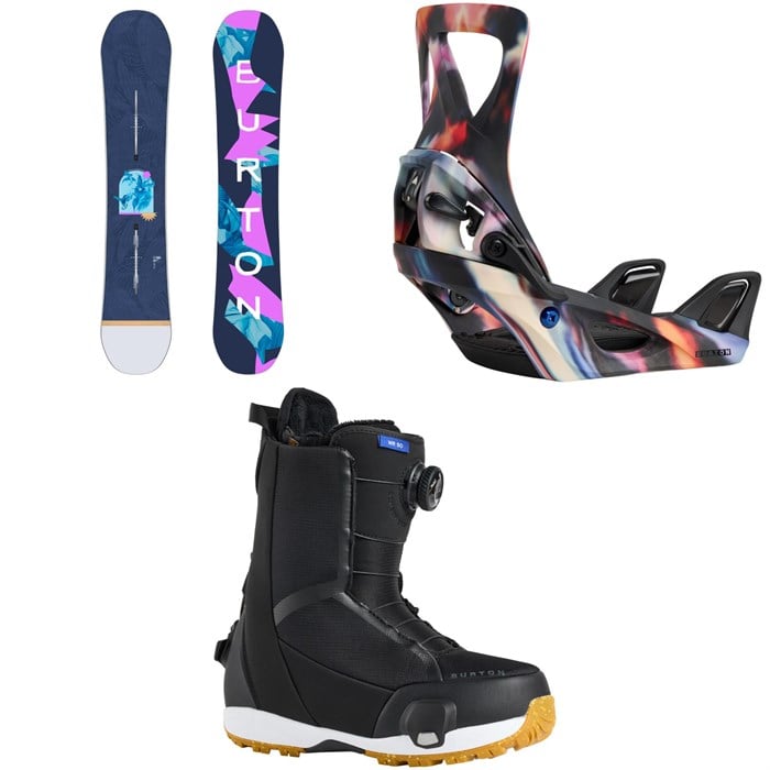 Burton - Burton Yeasayer Flying V Snowboard + Step On Snowboard Bindings + Waverange Step On Snowboard Boots - Women's 2026
