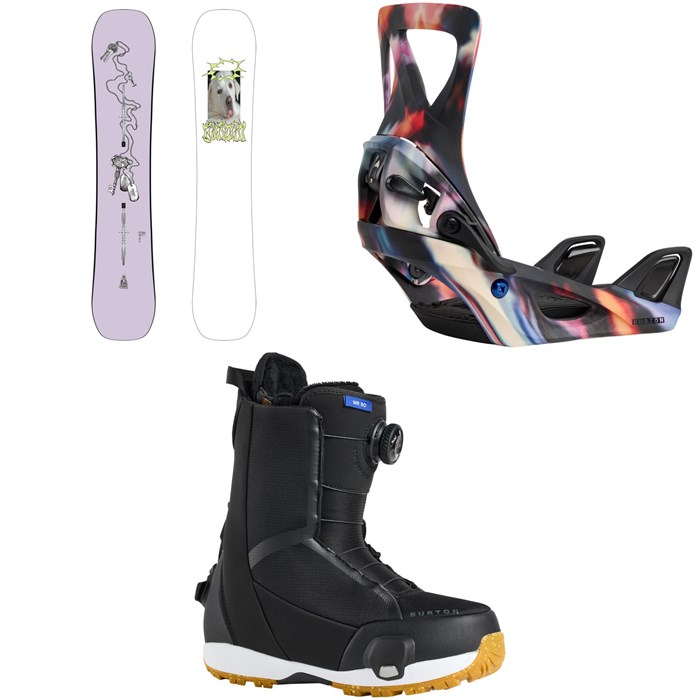 Burton - Good Company Snowboard + Step On Snowboard Bindings + Waverange Step On Snowboard Boots - Women's 2026