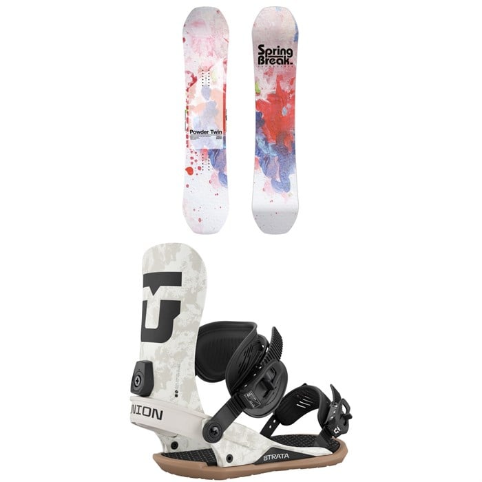 CAPiTA - CAPiTA Spring Break Powder Twin Snowboard + Union Strata Snowboard Bindings 2026