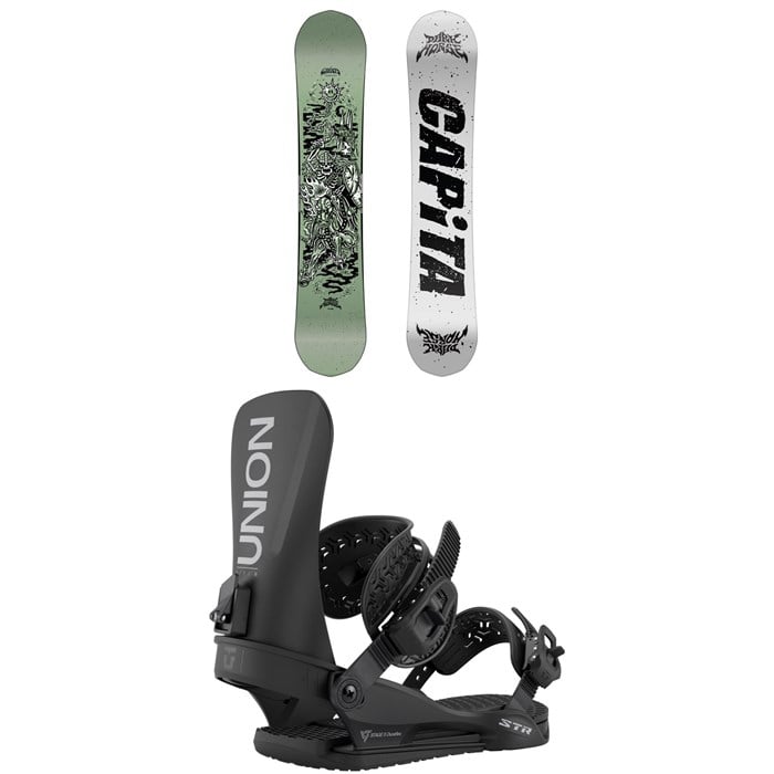 CAPiTA - Dark Horse Snowboard + Union STR Snowboard Bindings 2026