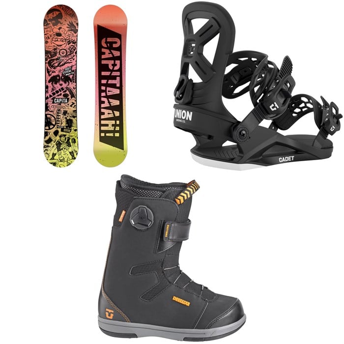 CAPiTA - CAPiTA Scott Stevens Mini Snowboard + Union Cadet Snowboard Bindings + Cadet Snowboard Boots - Kids' 2026