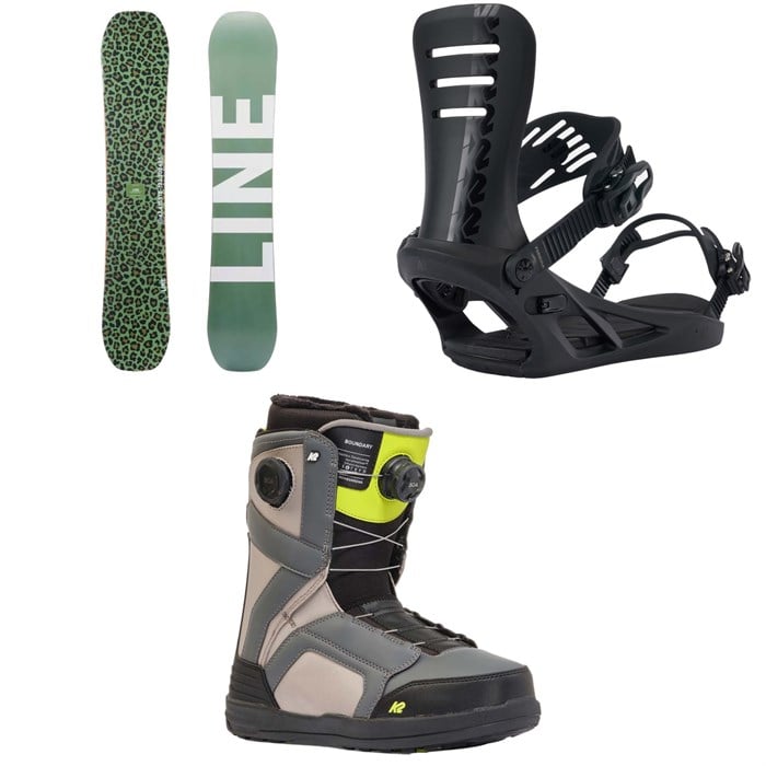 Line - Lateral Snowboard + Formula Snowboard Bindings + Boundary Snowboard Boots 2025