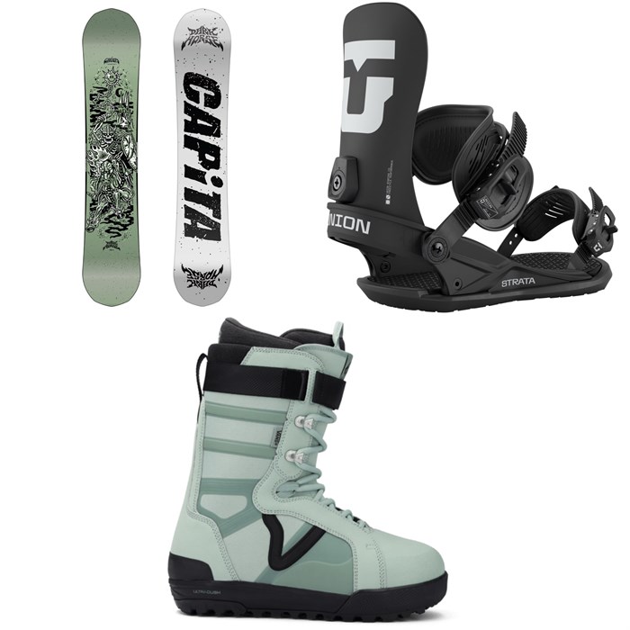 CAPiTA - Dark Horse Snowboard + Union Strata Snowboard Bindings + Vans Hi-Standard Pro Snowboard Boots 2026