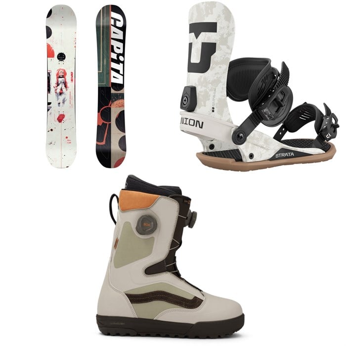 CAPiTA - CAPiTA Outerspace Living Snowboard + Union Strata Snowboard Bindings + Vans Aura Pro Snowboard Boots 2026