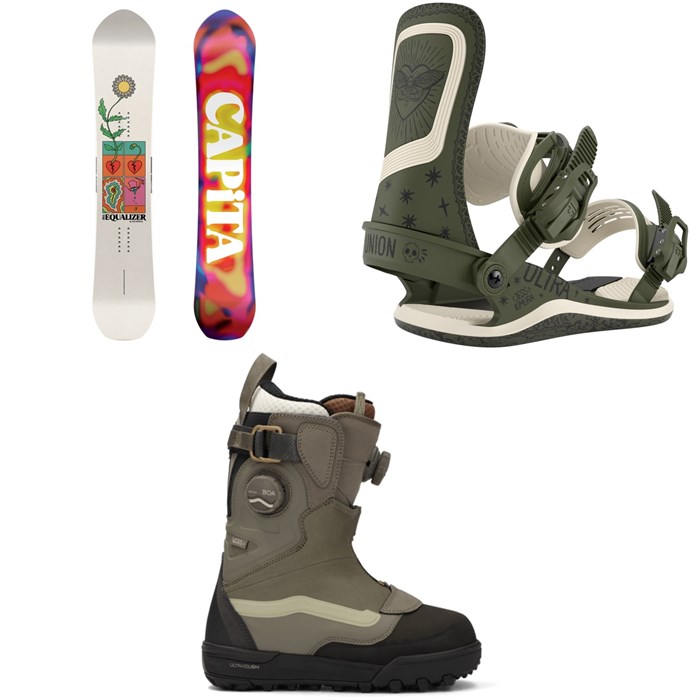 CAPiTA - The Equalizer Snowboard + Union Ultra Snowboard Bindings + Vans Viaje Range Edition Snowboard Boots - Women's 2026