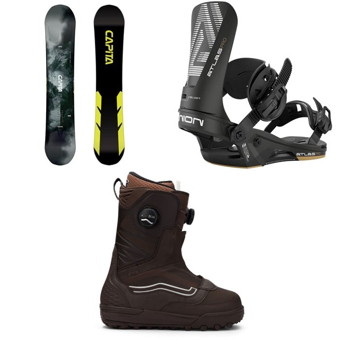 CAPiTA - CAPiTA Mega Mercury Snowboard + Union Atlas Pro Snowboard Bindings + Vans Verse Snowboard Boots 2026