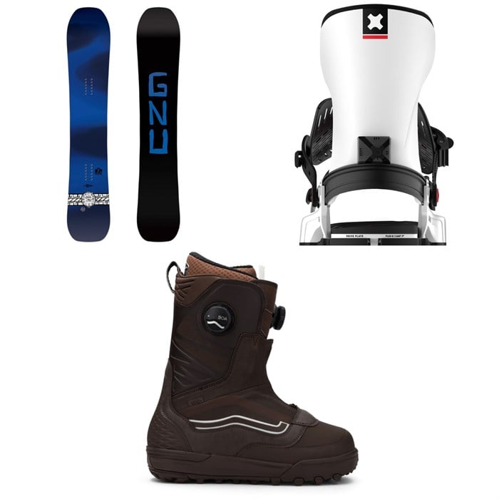 GNU - Banked Country C3 Snowboard + Bent Metal Transfer Snowboard Bindings + Vans Verse Snowboard Boots 2026