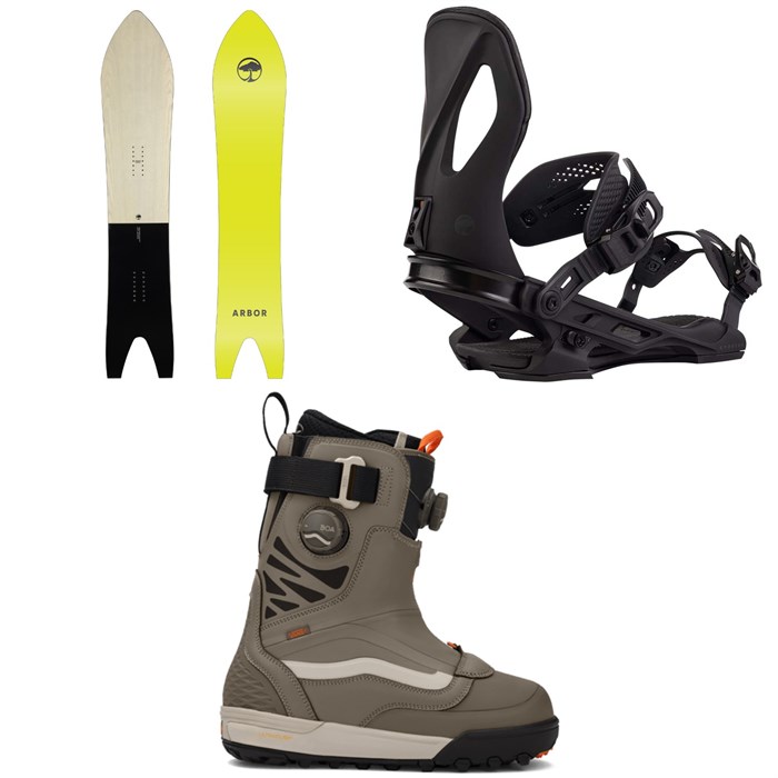 Arbor - A-Frame Snowboard + Cypress Snowboard Bindings + Vans Verse Range Edition Snowboard Boots 2026