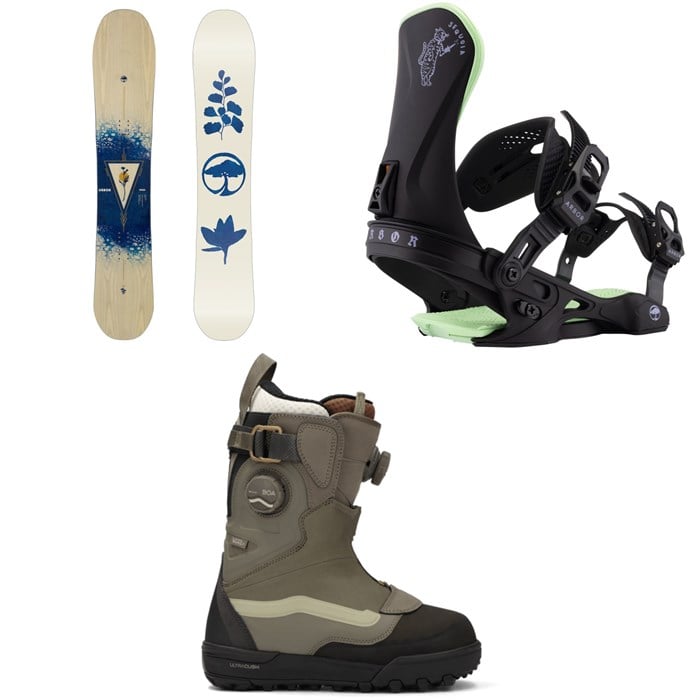 Arbor - Arbor Veda Snowboard + Sequoia Snowboard Bindings + Vans Viaje Range Edition Snowboard Boots - Women's 2026